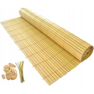 OBOUSTRANNÁ PVC ROHOŽKA NA BALKON 1x3m, bambus