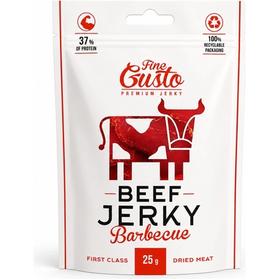 Fine Gusto sušené maso Beef Jerky Barbecue 25 g