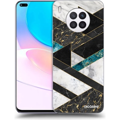 Púzdro Picasee silikónové Huawei Nova 8i - Dark geometry čiré