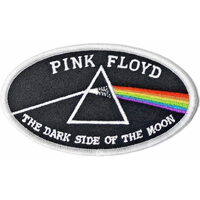 Nažehlovačka Pink Floyd - Dark Side of the Moon Oval White Border