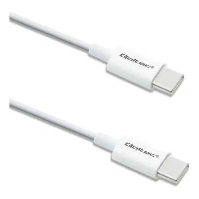 Qoltec 52360 USB-C 2.0 (M) - USB-C 2.0 (M), 1,5m, bílý