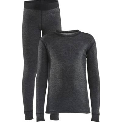 Craft CORE Wool Merino detský set čierna