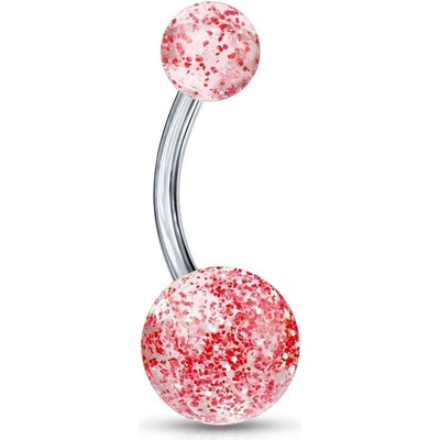 Šperky4U piercing do pupíku titan TIT1005-R