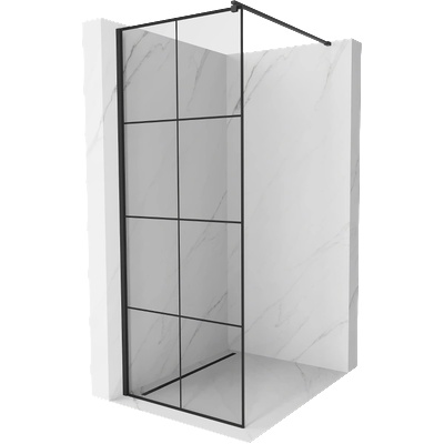 Mexen Kioto душ-преграда Walk-in 70 x 200 см, черна решетка 8 мм, черна - 800-070-101-70-77 (800-070-101-70-77)