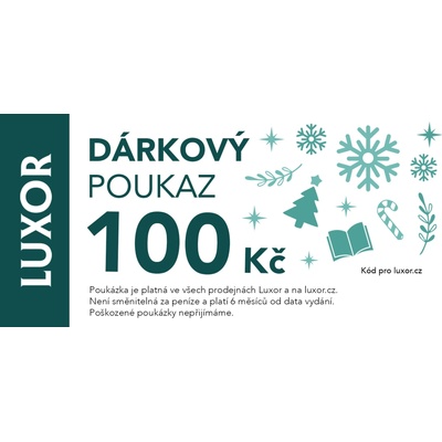 Luxor Elektronický dárkový poukaz 100 Kč - Vánoční