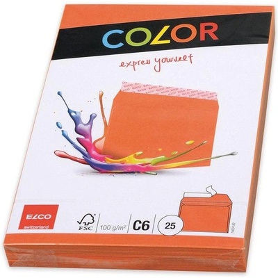 Elco Пощенски плик, C6, 114 х 162 mm, 100 g, прав капак със (1560120027)