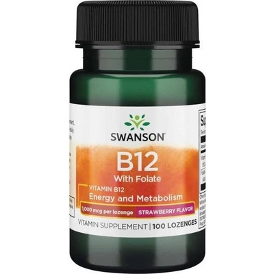 Swanson Vitamín B12 1000 mcg 100 cucací tabliety