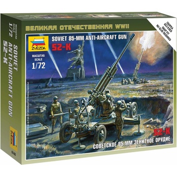 Zvezda figurky sovětský protiletadlový kanon 85mm 1:72