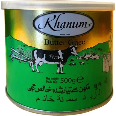 Topasianfoods Ghí Pravé Prepustené Maslo Ghí Khanum Maslo Ghee 500 g
