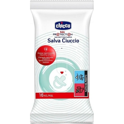 Chicco Wipes vlhčené obrúsky na cumlík 16 ks