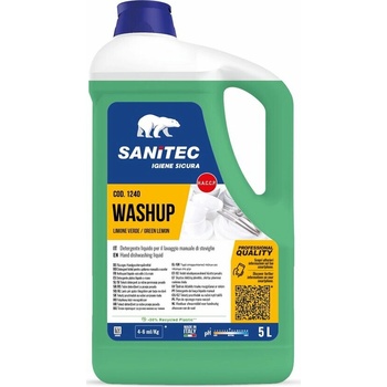 Sanitec Washup Green Lemon na umývanie riadu 5 l