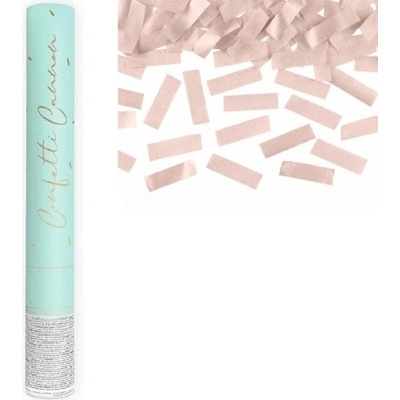 Vystreľovacie papierové konfety rosegold 40 cm