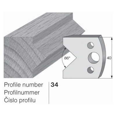 IGM profil 034 - pár omezovačů 40x4mm SP
