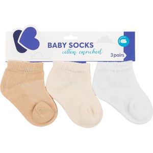 Kikkaboo Бебешки летни чорапи Kikkaboo - Beige, 0-6 m (31110010188)