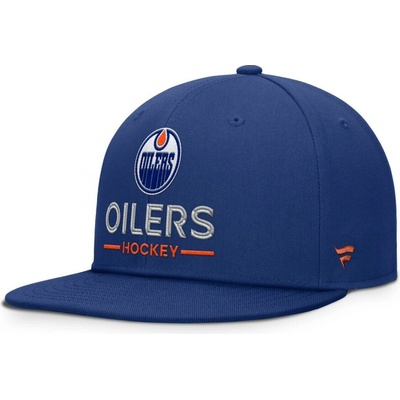 Fanatics Edmonton Oilers NHL Authentic Pro A/Cap Flat Brim Square Visor Structured