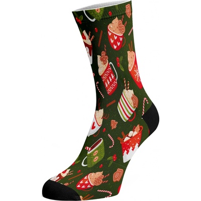 Walkee vánoční ponožky Hrníčky Zelená