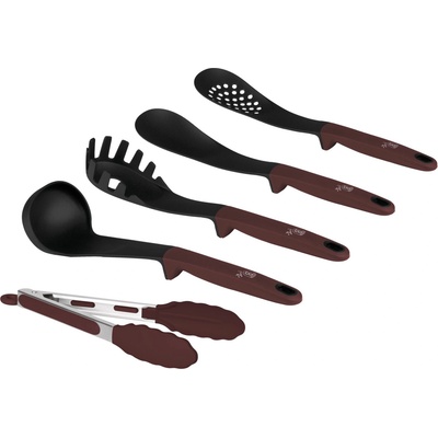Berlinger Haus Комплект кухненски прибори от 5 части Leonardo Berlinger Haus BH 6337, бордо (BH-6337)