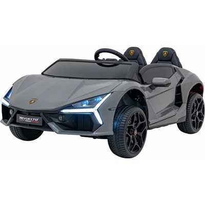 Mamido Lamborghini Revuelto Detské elektrické autíčko XL 24V 4x200W šedá