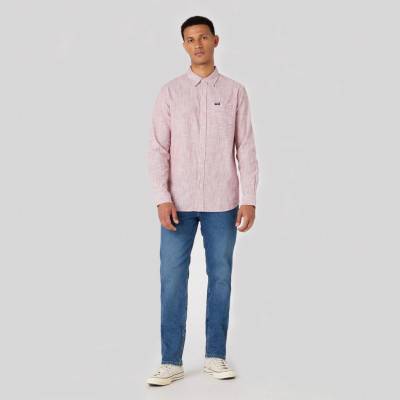 Wrangler pánská košile 1 pocket shirt red W5A27OX47