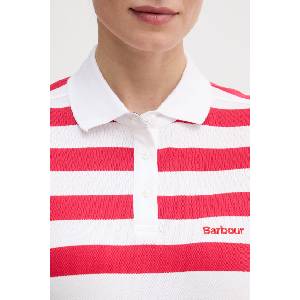 Barbour тениска с яка дамска от памук Ashbourne (LML0887) - answear - 109,51 лв