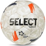 Select Хандбална топка SELECT Ultimate EHF European League Replica V26 White/Orange - размер 0