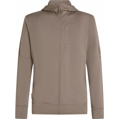 Icebreaker Merino 260 Quantum IV LS Zip Hoodie Men PORCINI hnědá