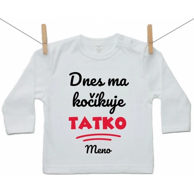 Boodyy Tričko s dlhým rukávom Dnes ma kočíkuje tatko