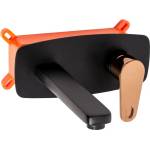 Rea Вграден смесител за умивалник Rea Mild black - Rose Gold с вградено тяло (5902557376452)