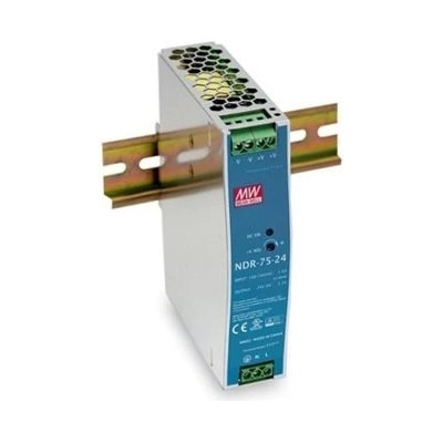 Zdroj na DIN lištu Mean Well NDR-75-24, 24V/3,2A