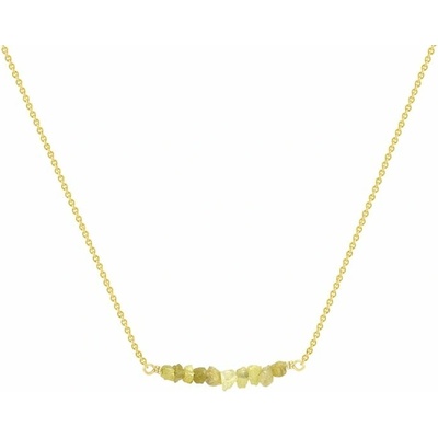 Eppi Zlatý choker so žltými nebrúsenými diamantmi N36898