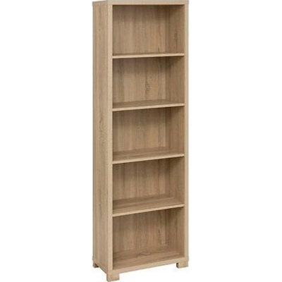 Regál na knihy Bivoak 5 polic moderní volně stojící MDF přírodní do obýváku a kanceláře 180 cm