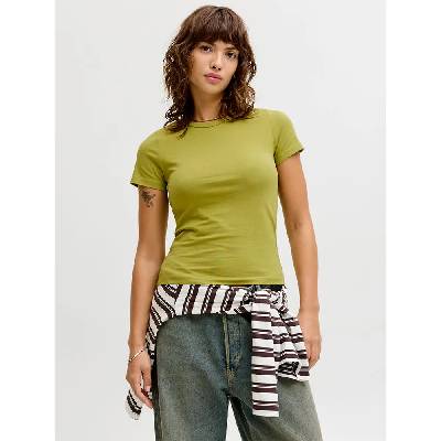 Тениска Jack & jones Gigi Str JJXX short sleeve T-shirt - Yellow (Perfect Pear)