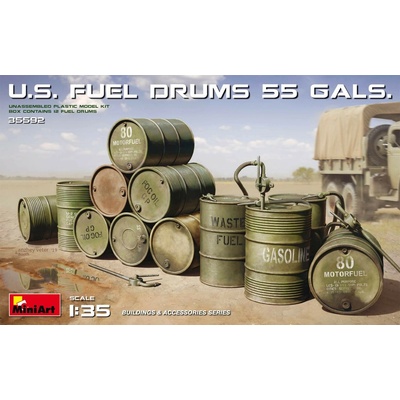MiniArt U.S. Fuel Drums 1 35