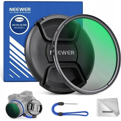 Neewer CPL HD polarizační filtr 77mm s krytkou objektivu