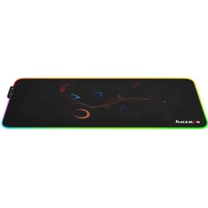 Huzaro Гейминг подложка Huzaro - 2.0 RGB, XL, мека, черна (HZ-MOUSEPAD RGB 80X30 DESIGN)
