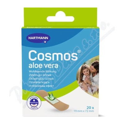 Cosmos Náplast s aloe vera 19 x 72 mm 20 ks