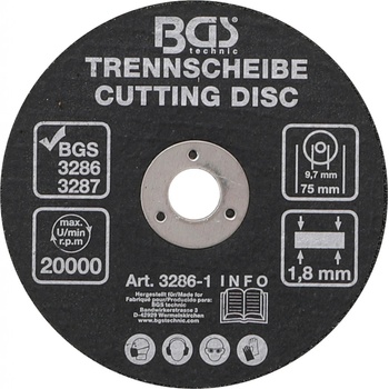 Bgs technic Kotouč řezný 75 mm 3286-1