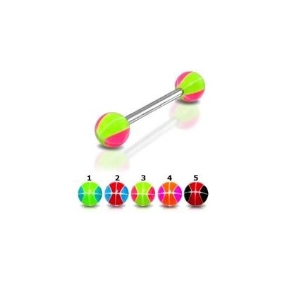 Šperky4U piercing do jazyka PJ01108-RB