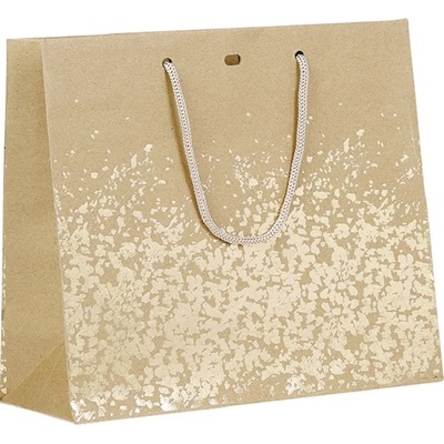 Giftpack Подаръчна торбичка Giftpack - 25 x 10 x 22 cm, кафяво и златисто (SB124P)