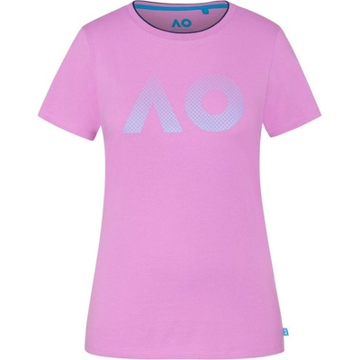 Australian Open T-Shirt AO Textured Logo opera mauve