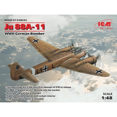 ICM Junkers Ju 88A-11 German WWII Bomber 48235 1:48