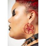 KILLSTAR обеци KILLSTAR - Seeing Red - Алено червено - KSRA006558