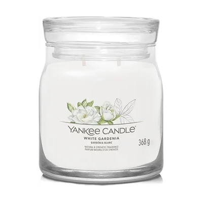 Yankee Candle Signature White Gardenia типична свещ средна 368 гр