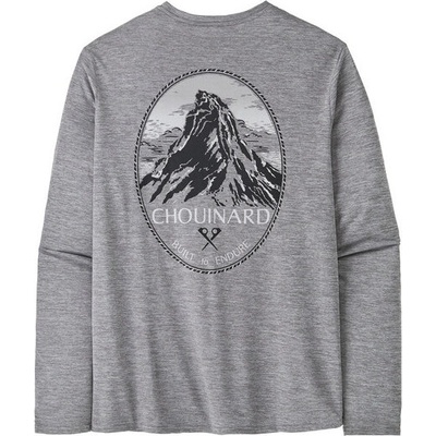 Patagonia M's L/S Cap Cool Daily Graphic Shirt - Lands Размер: M / Цвят: сив