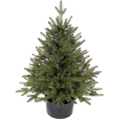 zanapo.cz Umelý vianočný stromček Smrek Reyma 100% v kvetináči 80 cm