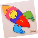 Inlea4Fun vzdelávacie puzzle Raketa 8 dielov Rocket
