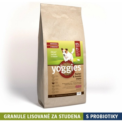 Yoggies Mini Kuracie a hovädzie mäso 15 kg