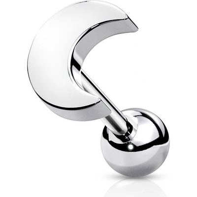 Šperky4U cartilage piercing do ucha měsíc CP1062-ST
