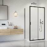 Radaway Квадратна душ кабина с люлееща се врата Radaway Torrenta 80x80 см хром-прозрачна дясна ориентация (132212-01-01R)