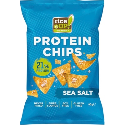 Rice Up Bezlepkový proteinový chips s mořskou solí 60 g